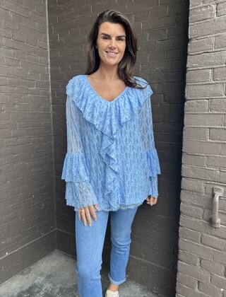 Top Boho Blauw