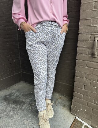 Broek Panter Wit