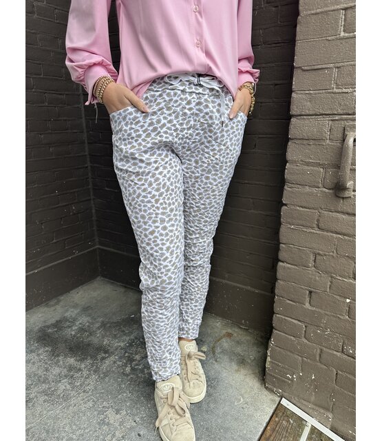 Broek Panter Wit