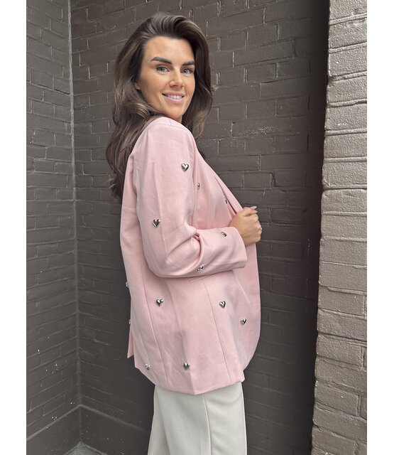Blazer Hart oud roze