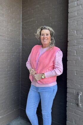 Bodywarmer Carola roze