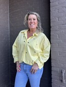 Blouse Hart studs geel