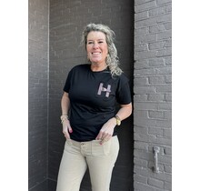 T.shirt H zwart