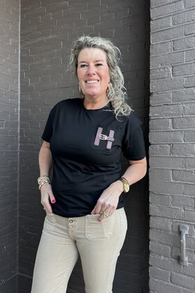 T.shirt H zwart