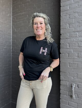 T.shirt H zwart