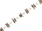 Guirlande met zeesterren 170 cm