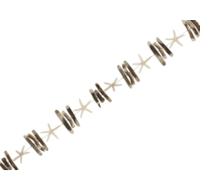 Guirlande met zeesterren 170 cm