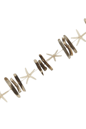 Guirlande met zeesterren 170 cm