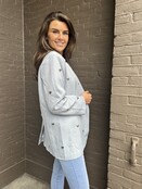 Blazer Hart Studs Blauw