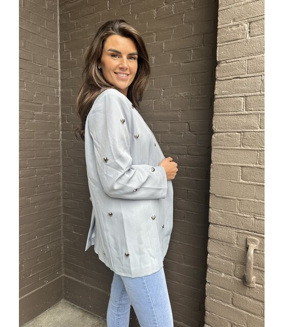 Blazer Hart Studs Blauw