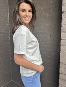 T-shirt Hart Studs Wit