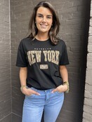 T-Shirt New York Zwart