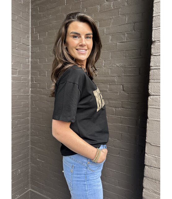 T-Shirt New York Zwart