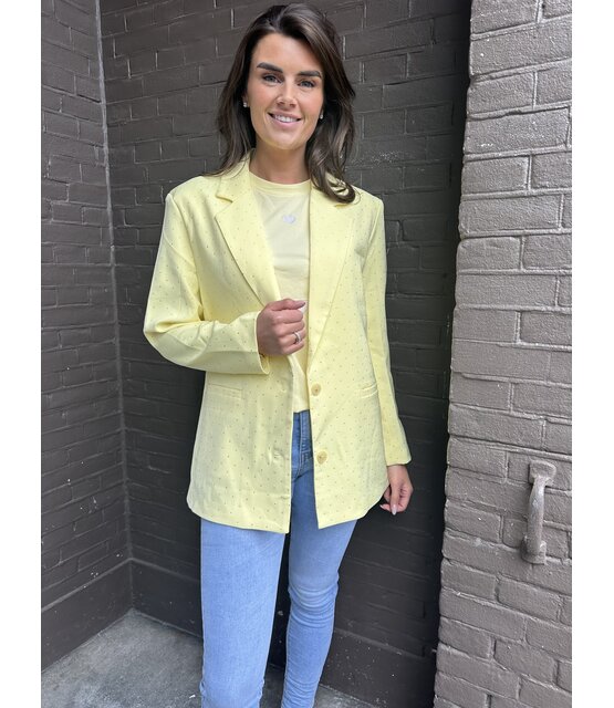 Blazer Strass Geel