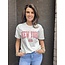 T-Shirt New York Roze