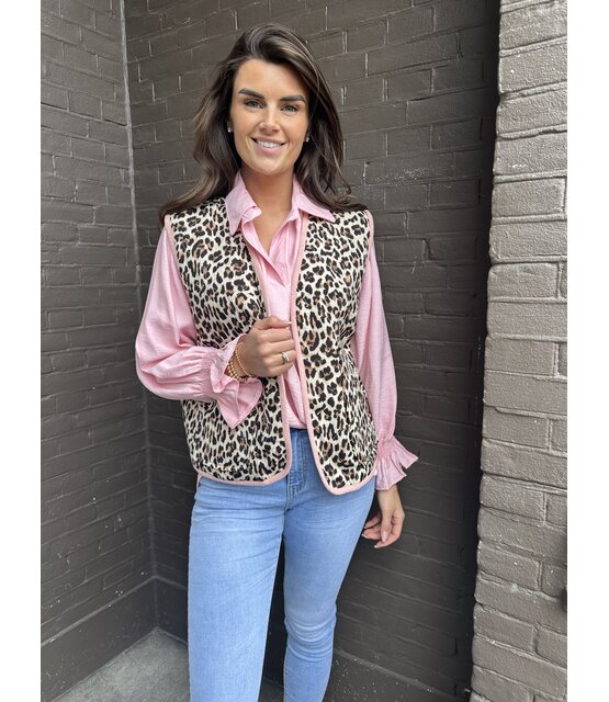 Gilet Panter Roze