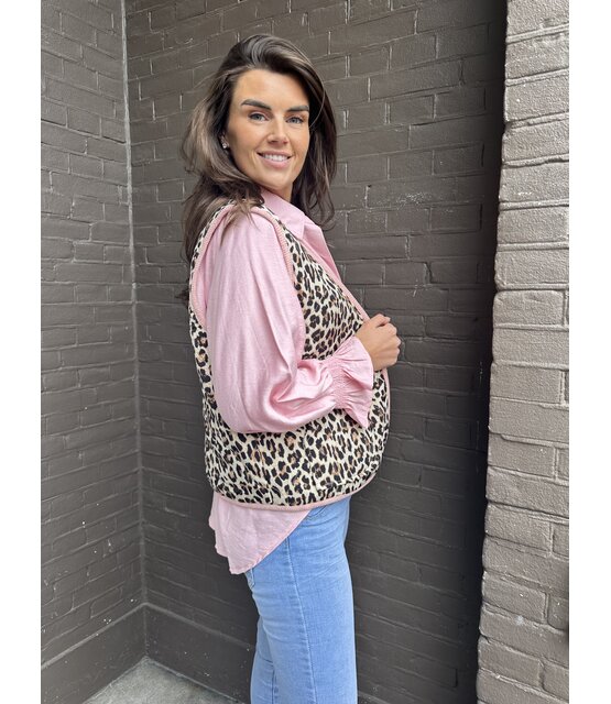 Gilet Panter Roze