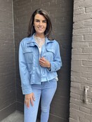 Jas Sabine Blauw