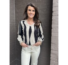 Trui Suvi Zwart/taupe