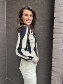 Trui Suvi Zwart/taupe