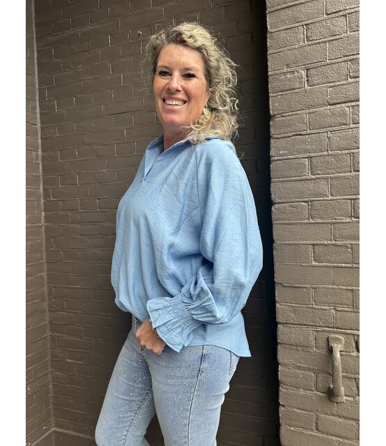 Blouse Eva Blauw
