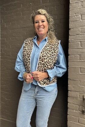 Gilet Panter Blauw