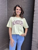 T-shirt Amour Geel