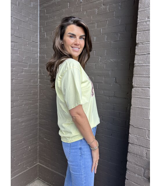 T-shirt Amour Geel