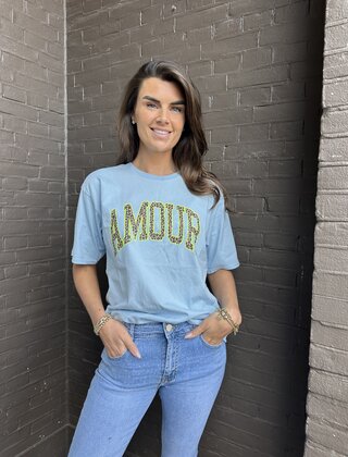 T-shirt Amour Blauw