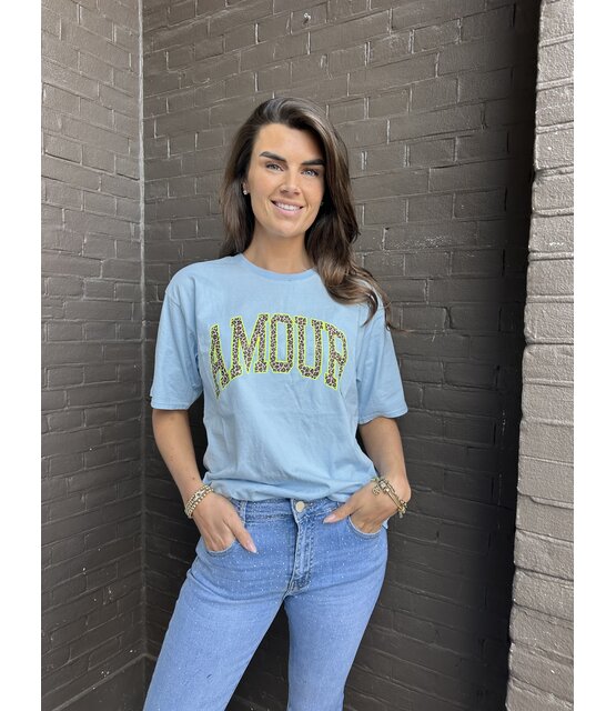 T-shirt Amour Blauw