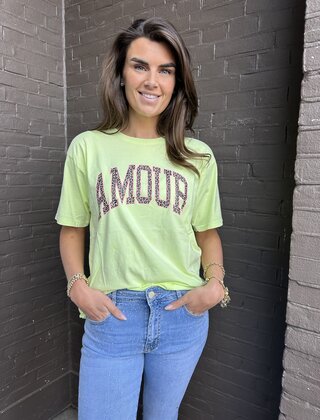 T-shirt Amour Lime