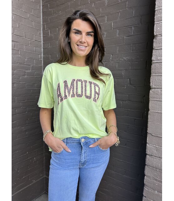 T-shirt Amour Lime
