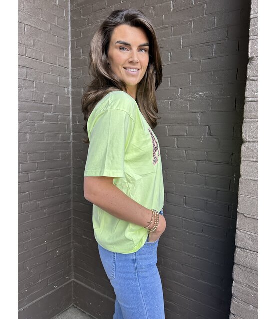 T-shirt Amour Lime