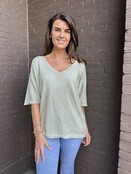 Top Linda Glitter Mint