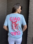 T-shirt Ciao Bella Blauw