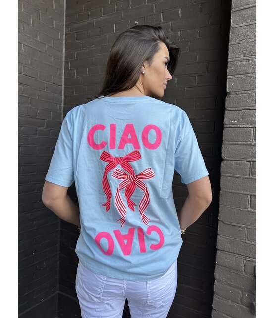 T-shirt Ciao Bella Blauw