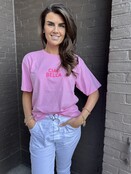 T-shirt Ciao Bella Roze