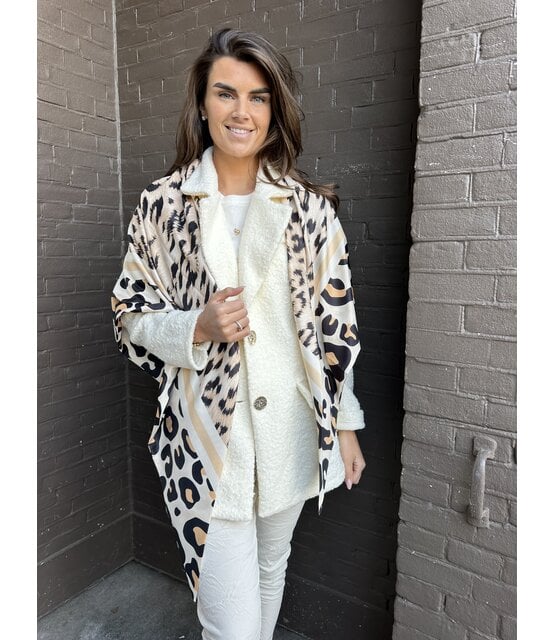Sjaal Panter Beige