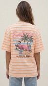 T-shirt California Abrikoos