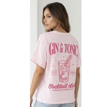 T-shirt Gin Tonic Roze