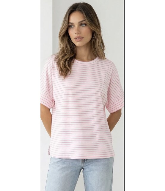 T-shirt Gin Tonic Roze