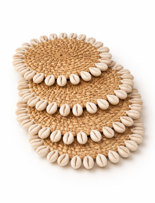 Onderzetter schelp 4 suks