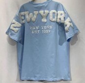 T-shirt New York  Blauw