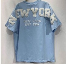 T-shirt New York  Blauw