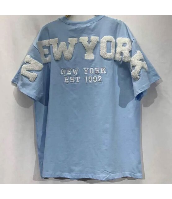 T-shirt New York  Blauw