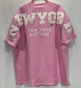 T-shirt New York Roze