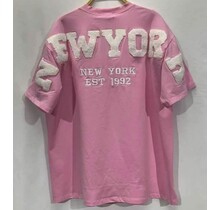 T-shirt New York Roze