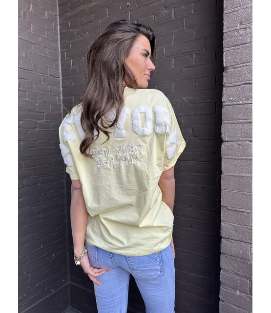 T-shirt New York  Geel
