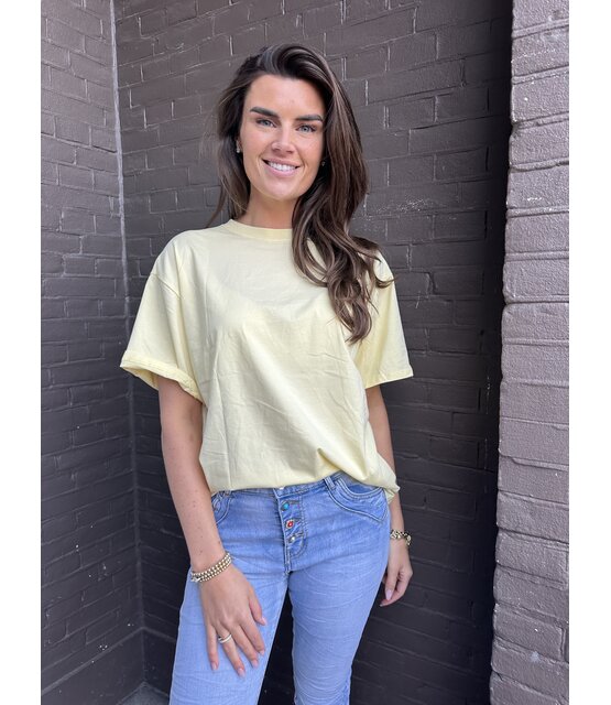 T-shirt New York  Geel