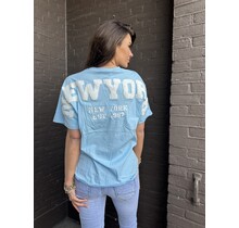 T-shirt New York  Blauw